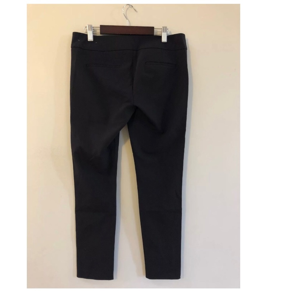 Ann Taylor NWOT Petite Black W/ Blue Strip Pants - Picture 3 of 6